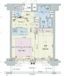 プレサンス梅田北デイズ【10階】の間取り