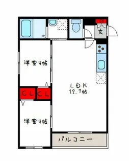 Tio Fleur【2階】の間取り
