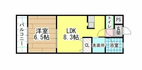 KN21白銀【5階】の間取り