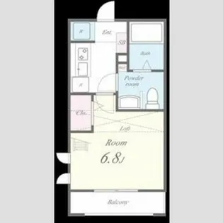 エコール衣笠【2階】の間取り