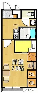 レオパレス三ツ松【1階】の間取り