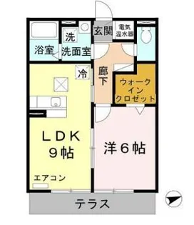 ラフレシール A棟【1階】の間取り