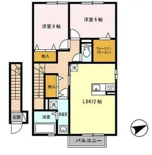 ガルウィング ヒルズ【2階】の間取り