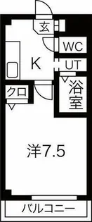 レジデンス司Ⅱ【303号室】の間取り