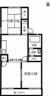 パーク美里【102号室】の間取り