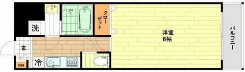 アンリ北詰【2階】の間取り