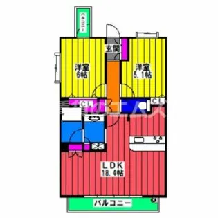 第8ケイコーマンション駅南【2階】の間取り