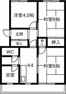 明治ハイツ【204号室】の間取り