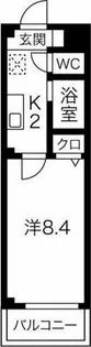 レジデンス司Ⅲ【201号室】の間取り