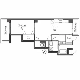 フレマーロ高宮【606号室】の間取り
