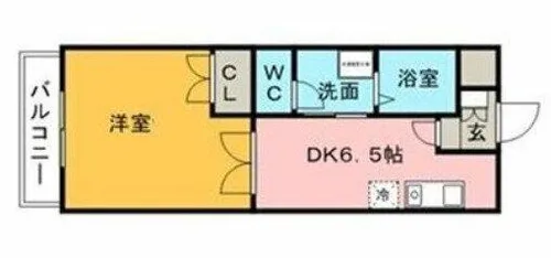 クラウンⅡ津福【602号室】の間取り