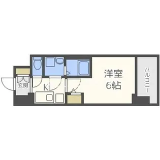 エスリード大阪城南グランデュクス【6階】の間取り