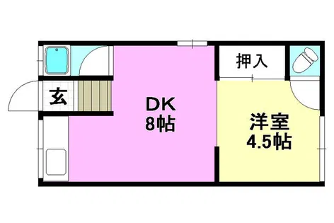 共栄ハイツ【201号室】の間取り