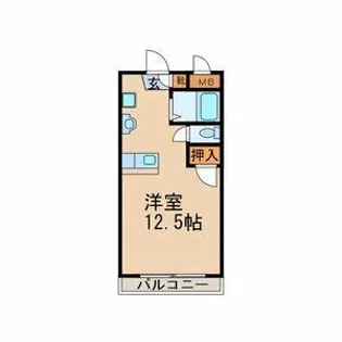 プレアデスコーポ【101号室】の間取り