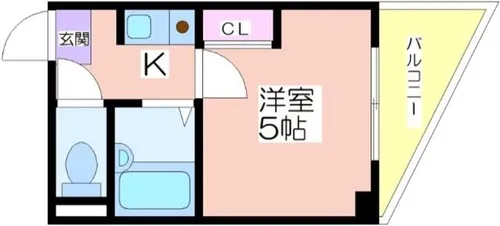 アーク住之江【201号室】の間取り