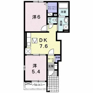 ポート ブリーゼ【1階】の間取り