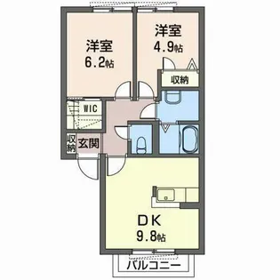 シャーメゾンいずみ【0202号室】の間取り