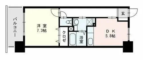 justice V.P【10階】の間取り
