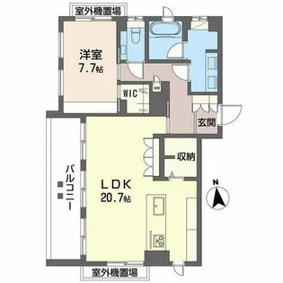 パーチェ三条菊鉾町【0202号室】の間取り