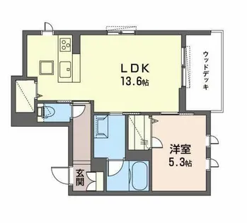 シャーメゾン梅小路【0103号室】の間取り