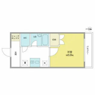 エトワール阿由知B棟【1階】の間取り