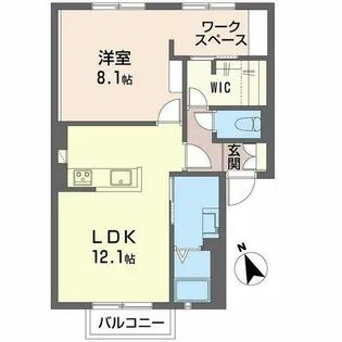 カサベルデD・E【2階】の間取り