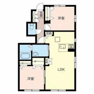 グレイスワン【B101号室】の間取り