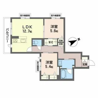 Sha Maison Mons【0202号室】の間取り