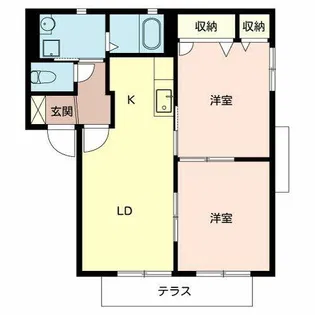金剛ビューハイツ【0102号室】の間取り