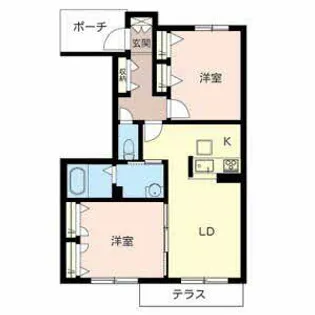 シャーメゾン エンジェル【B102号室】の間取り