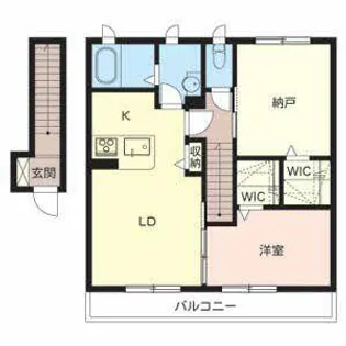 コンフォート城山【0202号室】の間取り