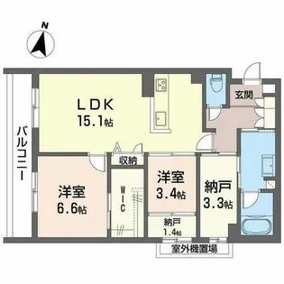 シャーメゾングラン南福岡【A0302号室】の間取り