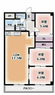 GREEN PARK SIDE【3階】の間取り