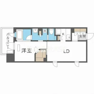 パークアクシス心斎橋【1201号室】の間取り