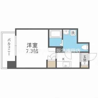 アスリート江坂Ⅱ番館【8階】の間取り