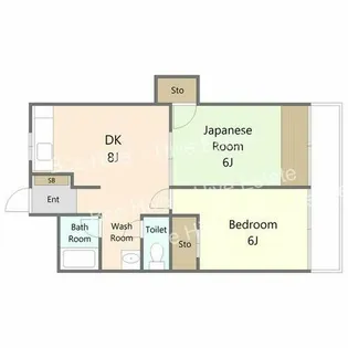 シャンテちくさ【2B号室】の間取り