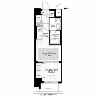 江坂プライマリーワン【10階】の間取り