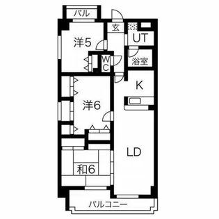 グランエール【4階】の間取り