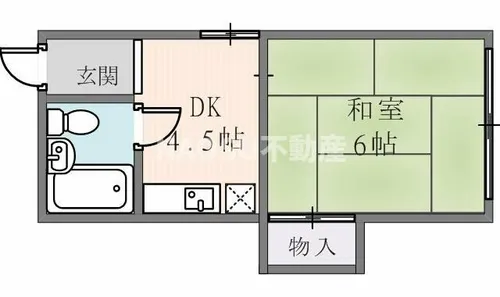 セゾン若葉【203号室】の間取り