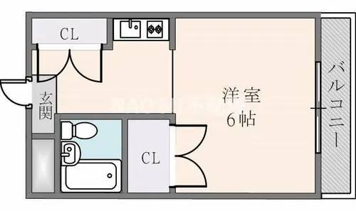 エムズハウス【303号室】の間取り