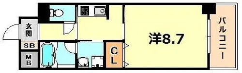 エル・セレーノ石屋川【2階】の間取り