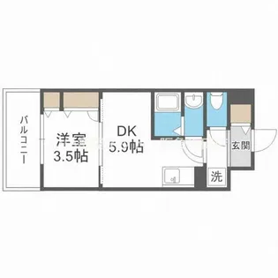 サムティ福島Rufle【2階】の間取り