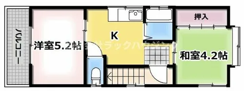 ロイヤルハイム秦【3階】の間取り