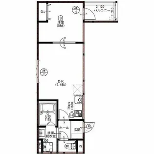 パレミヤビ香里西【3階】の間取り