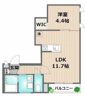 ARTEMIS HEBEL MAISON CHUO【203号室】の間取り