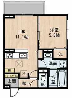クラシスト深江北【1階】の間取り
