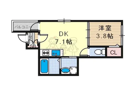 ロイヤルコートあびこ【2階】の間取り