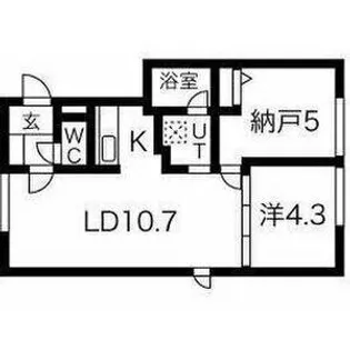 EMINENCE 美園85【1階】の間取り