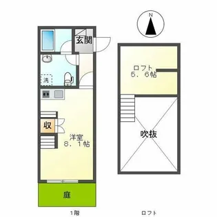 リーフ笠寺【1階】の間取り