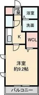 ラ・メール港楽【2階】の間取り